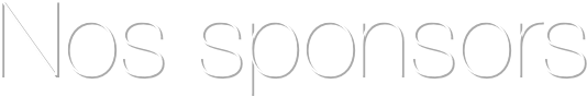 Nos sponsors